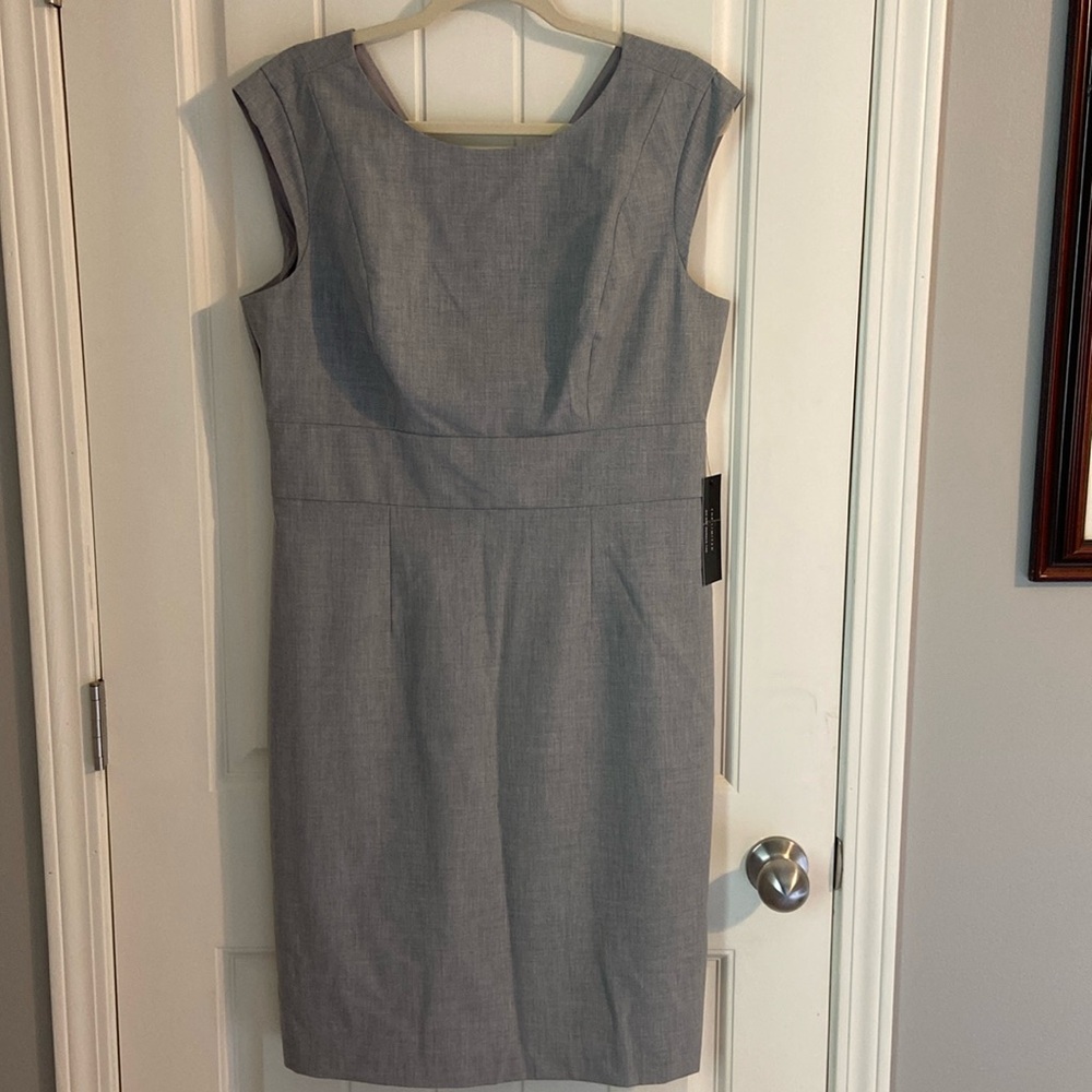 Limited Light Heather Grey Dress NWT.  Round Neck and V Back very flattering fit